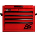 Homak Tool Chest, 4 Drawer, Red RD02027401